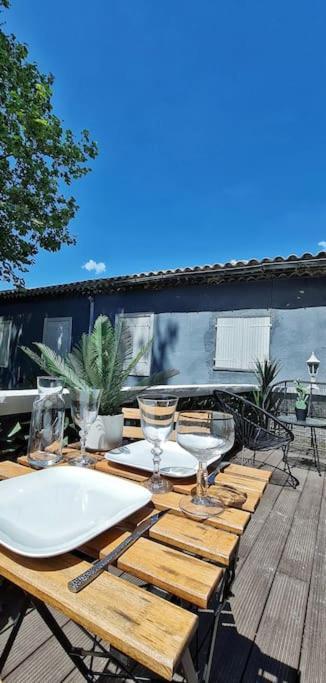 #New#Terrasse Sud Ouest#Pied De La Cite #1 Daire Carcassonne Dış mekan fotoğraf